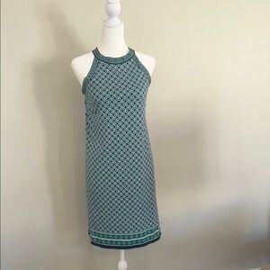 Max Studio Green Sheath Halter Midi Dress